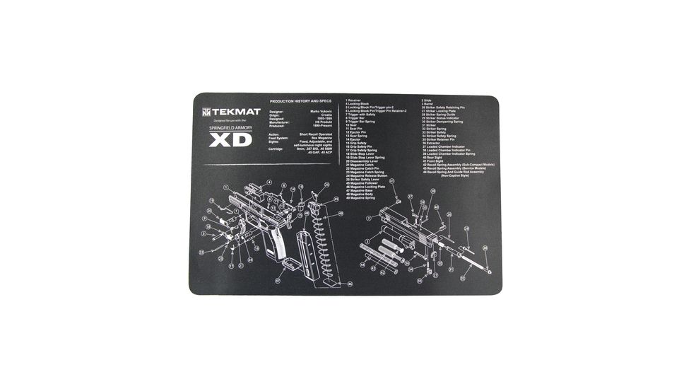 Slip 2000 Blueprint Gun Cleaning Mat 11x17 Inches For Springfield XD