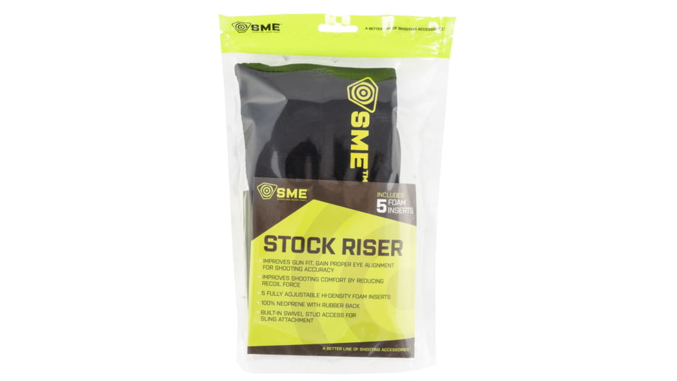 SME SME-RSR Stock Riser Black Neoprene