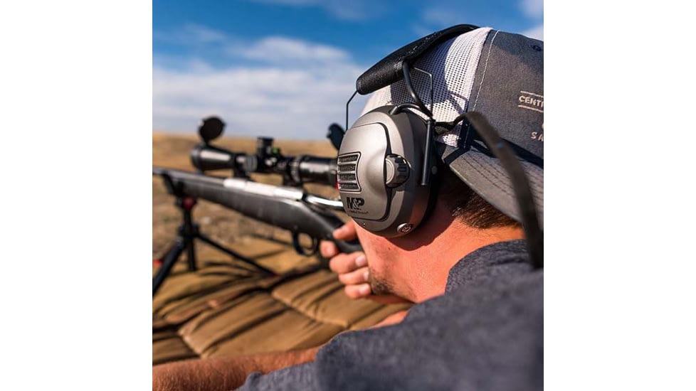 Smith &amp; Wesson Alpha Bluetooth Earmuff, Grey/Black, 1223616