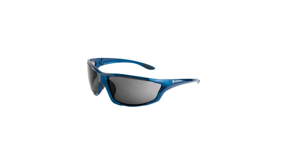 Smith &amp; Wesson Major Shooting Glasses, Full Frame, Blue/Smoke Lens, 110158