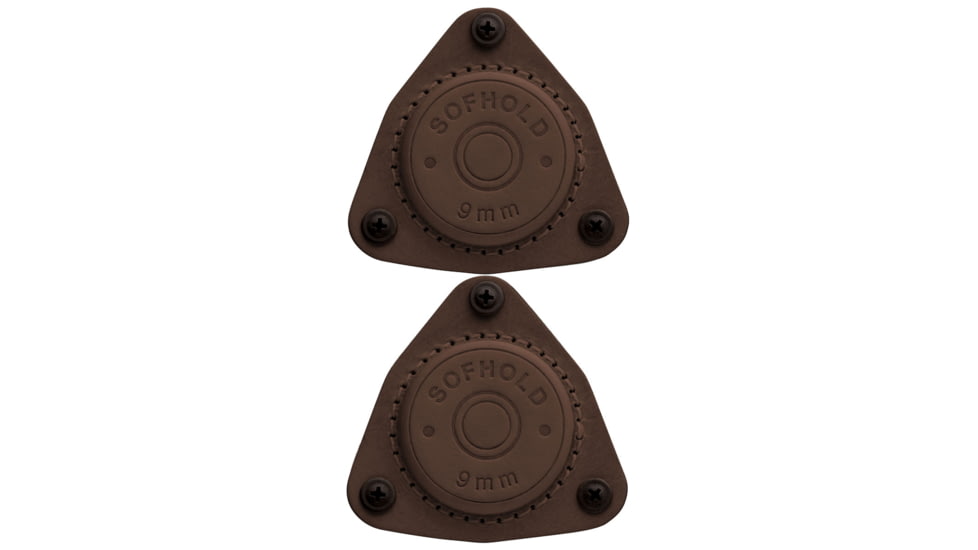 SofHold 9MM Bullet Gun Magnet Mount, 2 Pack, Rustic, 9mm-Rustic-2PK