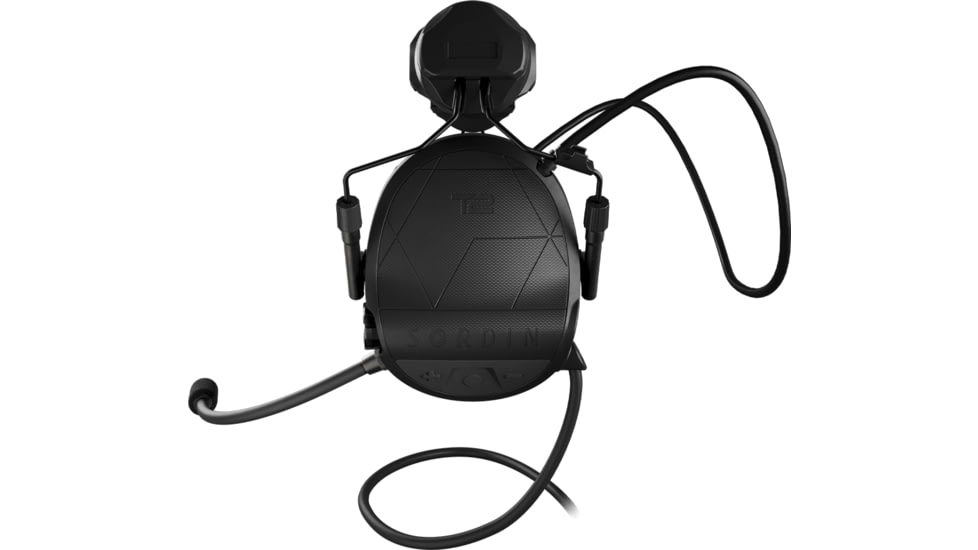 Sordin Supreme T2 CC ARC Memory Foam Helmet, Black, 304004-30P