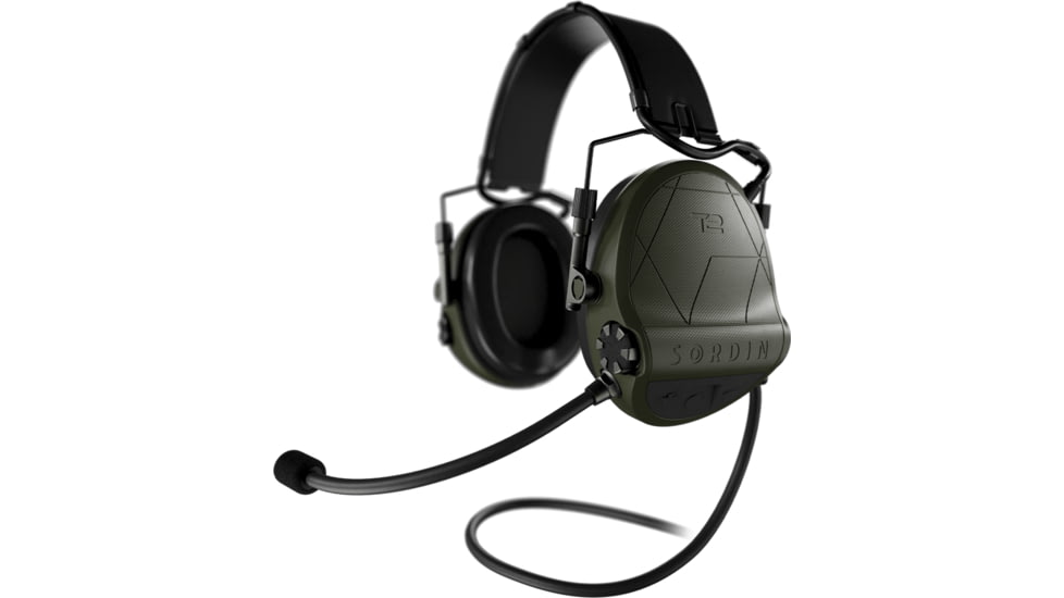 Sordin Supreme T2 CC Leather Memory Foam Headband, Green, 304006-10P