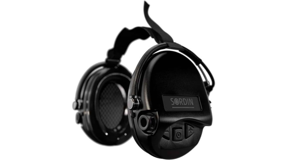 Sordin Supreme MIL AUX Headset, Black Cups, 530439