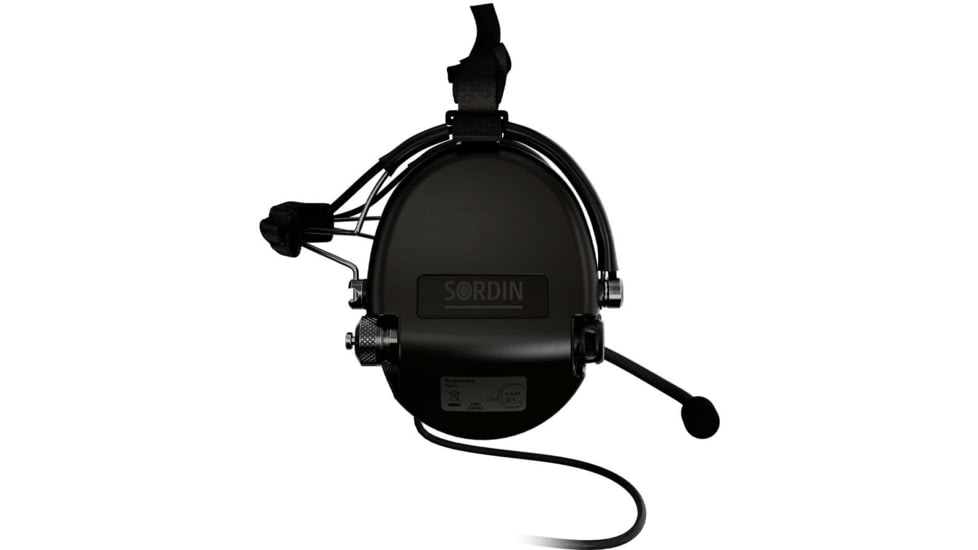 Sordin Supreme MIL CC Headset, Neckband, Black Cups, 500785