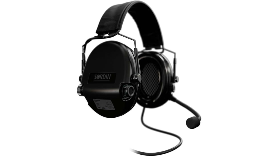 Sordin Supreme MIL CC Headset, Slim, Black Cups, 500775