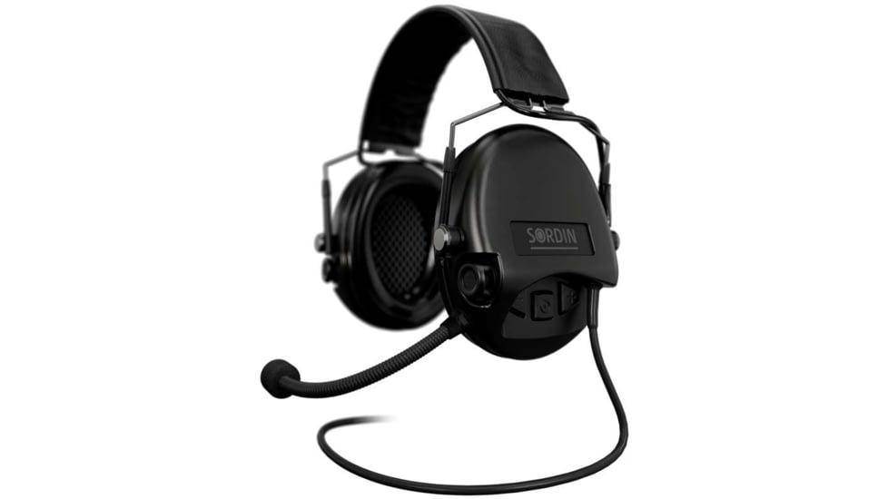 Sordin Supreme MIL CC Headset, Slim, Black Cups, 500775