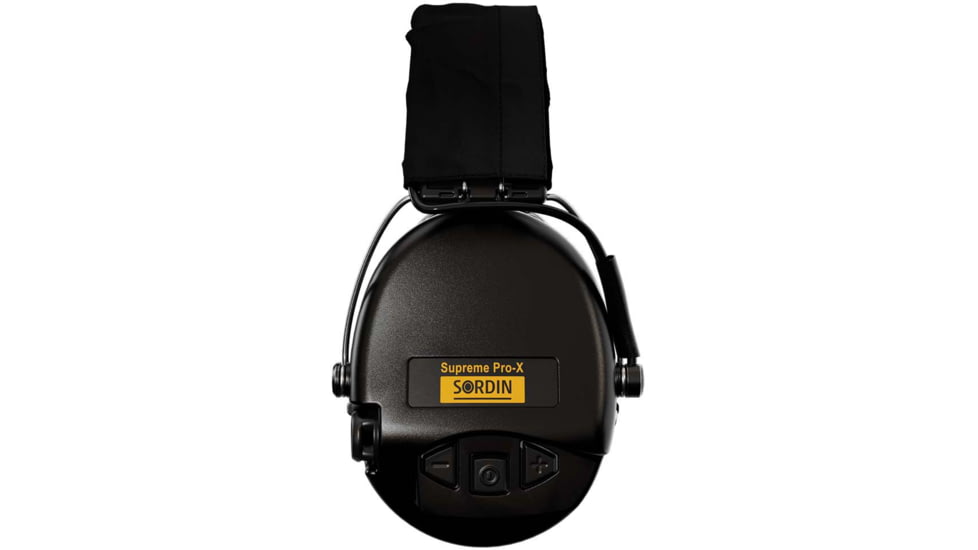 Sordin Supreme PRO-X LED Headset, Leather Headband, Black Cups, 510382