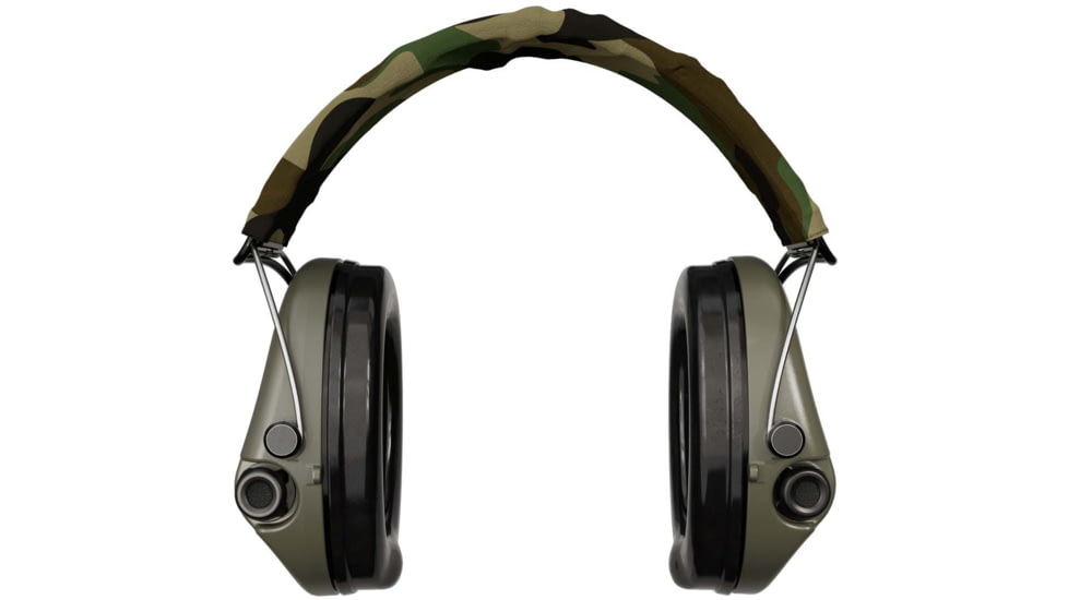 Sordin Supreme PRO-X Headband Headset, Foam, Camo Headband, Green Cups, 500423