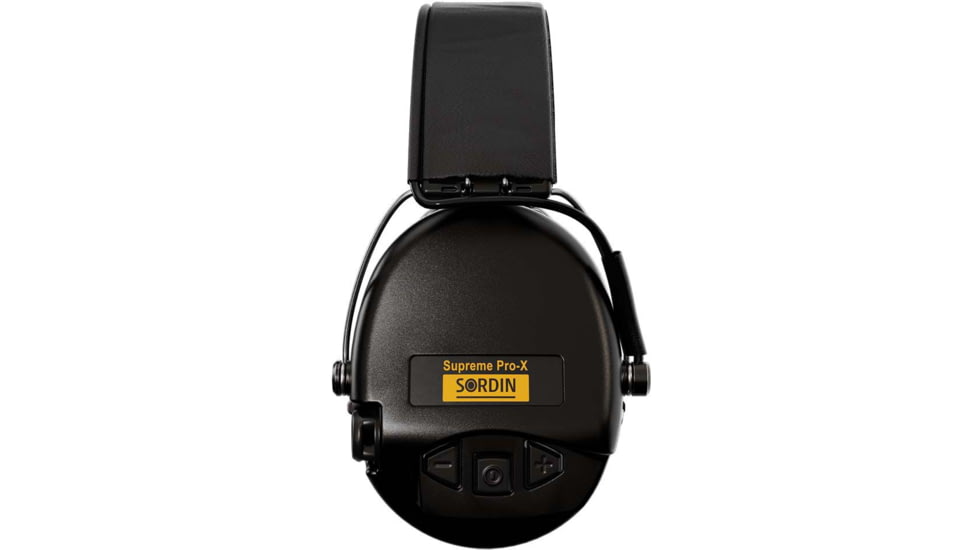 Sordin Supreme PRO-X Headband Headset, Foam, Leather Headband, Black Cups, 500420