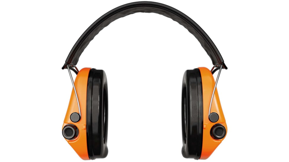 Sordin Supreme PRO-X Headband Headset, Leather Headband, Orange Cups, 500757