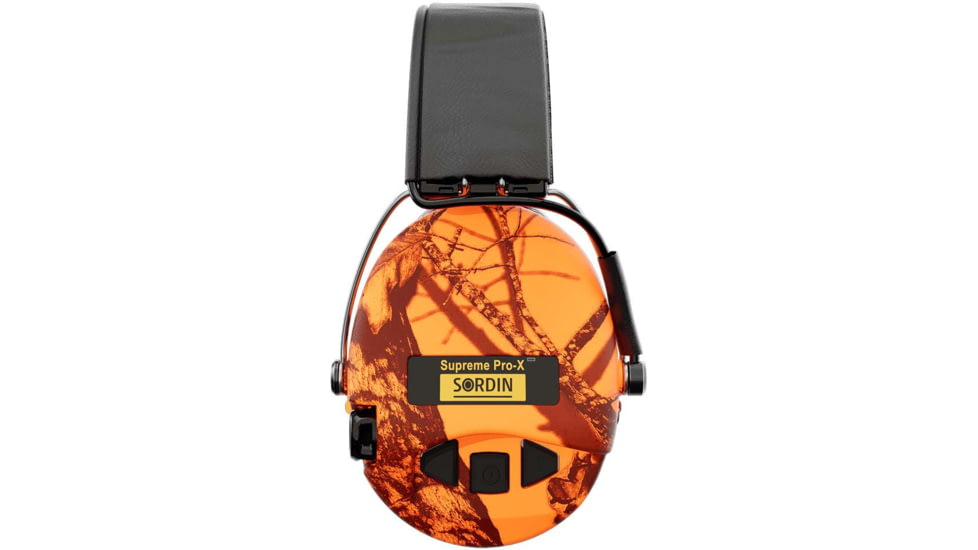 Sordin Supreme PRO-X LED Headset, Black Headband, Mossy Oak, 500545