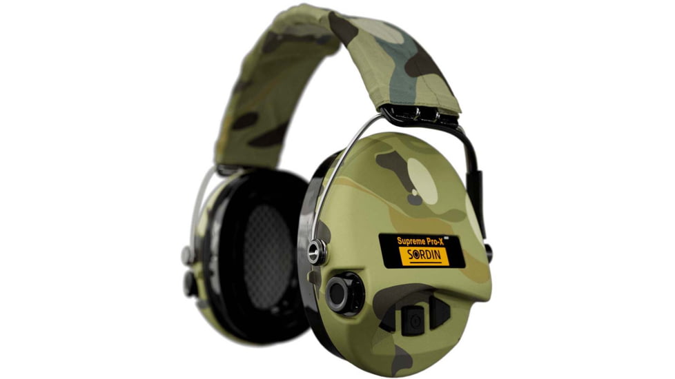 Sordin Supreme PRO-X LED Headset, Camo Headband, Camo Cups, 500412
