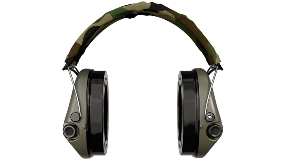 Sordin Supreme PRO-X LED Headset, Camo Headband, Green Cups, 500413