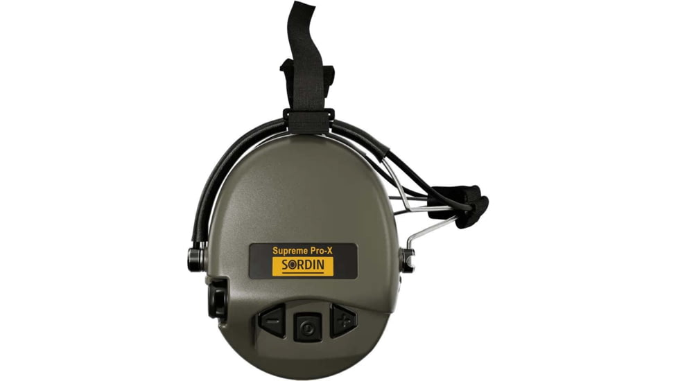 Sordin Supreme PRO-X Neckband Headset, Gel, Green Cups, 500417