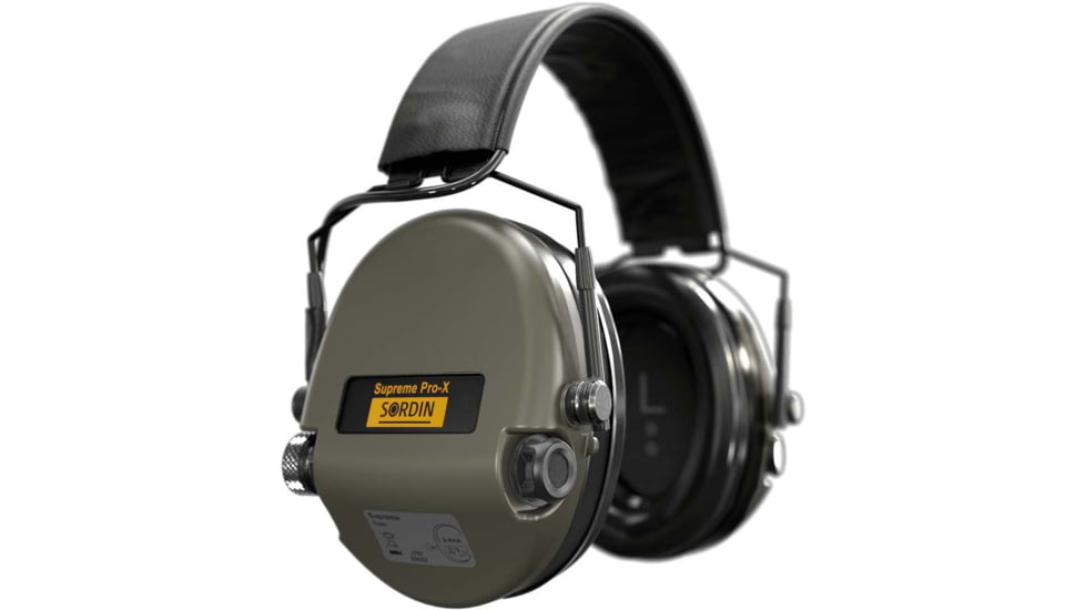 Sordin Supreme Pro-X SFA Headset, Green Cups, 520533