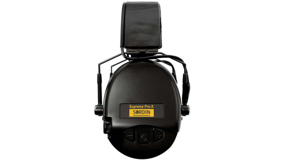Sordin Supreme PRO-X Slim Headset, Leather Headband, Black Cups, 520474