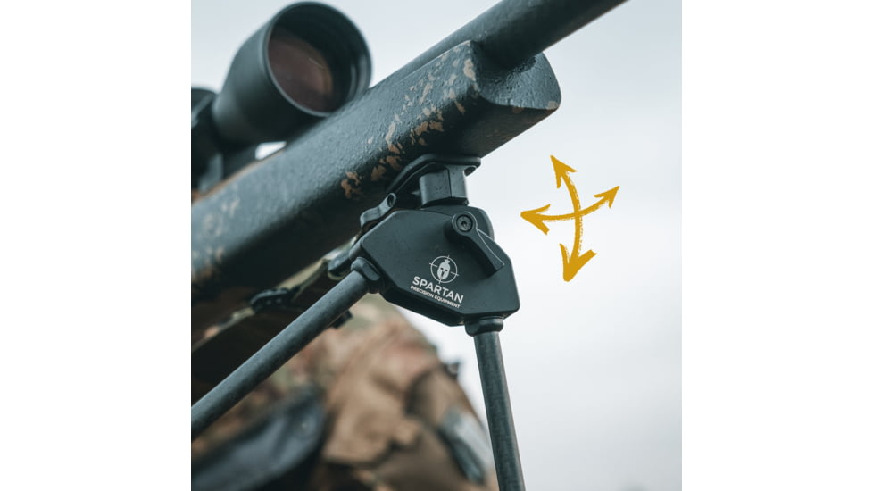 Spartan Precision Equipment Javelin Lite Bipod, Black, SP01-02-R-BLK