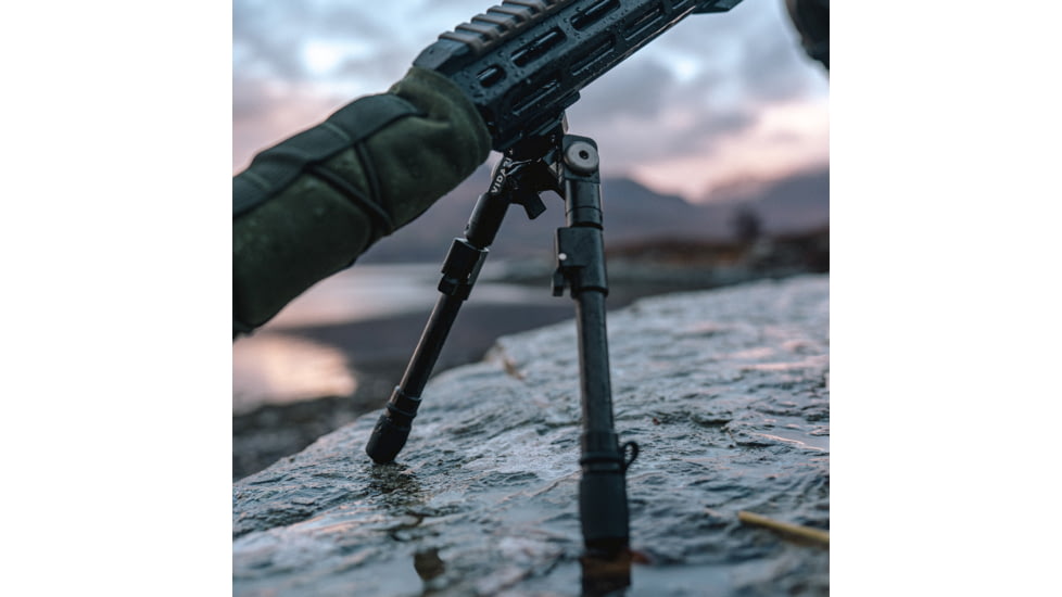 Spartan Precision Equipment Vidarr Bipod, DiscLok M-Lok Adapter, Black, SP01-046-R-BLK
