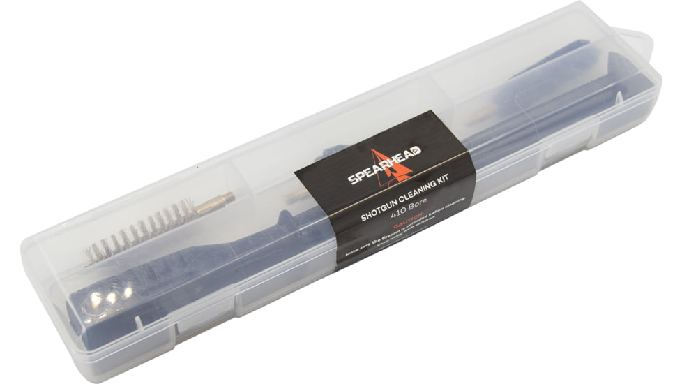 Spearhead Steel Cleaning Kit for .410 Bore Shotgun in Plastic Box, Black, 9003