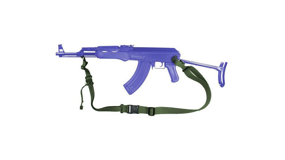 Specter Gear 2 Point Tactical Sling, AK-47 folding stock, w/ ERB - OD Green