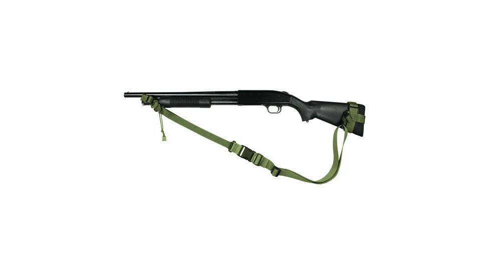 Specter Gear 2 Point Tactical Sling, Mossberg 500 reduced length of pull stock, Ambidextrous, w/ ERB - OD Green