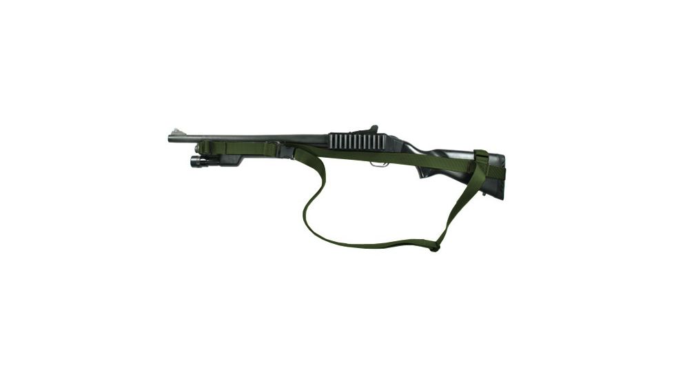 Specter Gear CQB Sling, Mossberg 590 Reduced Length of Pull Stock, Ambidextrous - Olive Drab