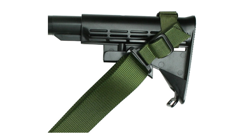 Specter Gear Raider 2 Point Sling, AK-47 with Standard M-4 Stock, Standard Lanyard, Emergency Release, Olive Drab Green, 1092 OD-ERB