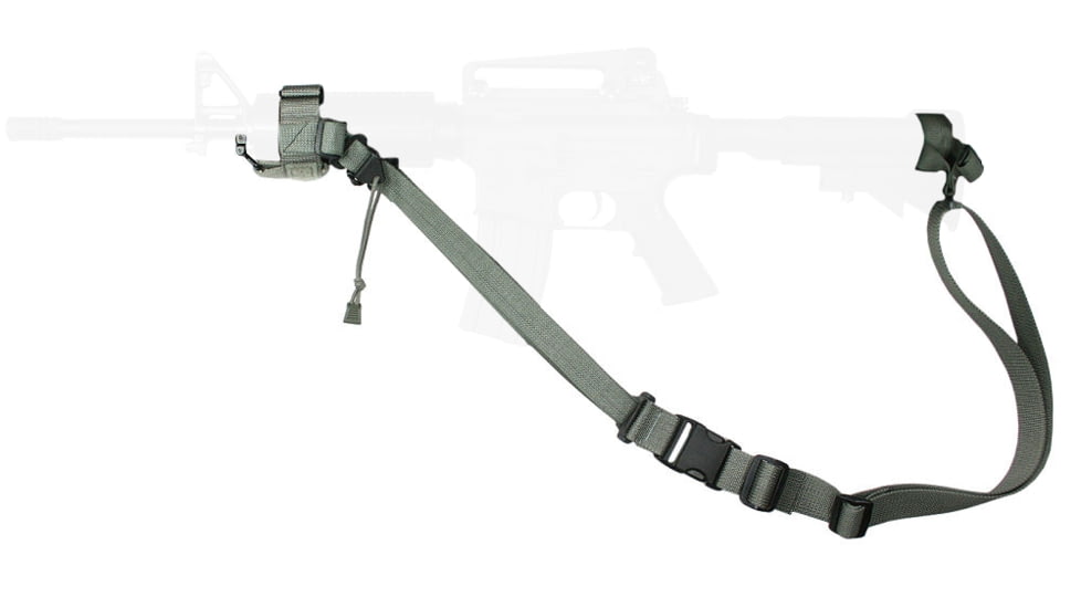 Specter Gear Raider 2 Point Tactical Sling, CAR-15 / M4, collapsible stock &amp; standard hand guards, Braided Lanyard, Emergency Release, Coyote Tan, 535 COY-ERB-BL