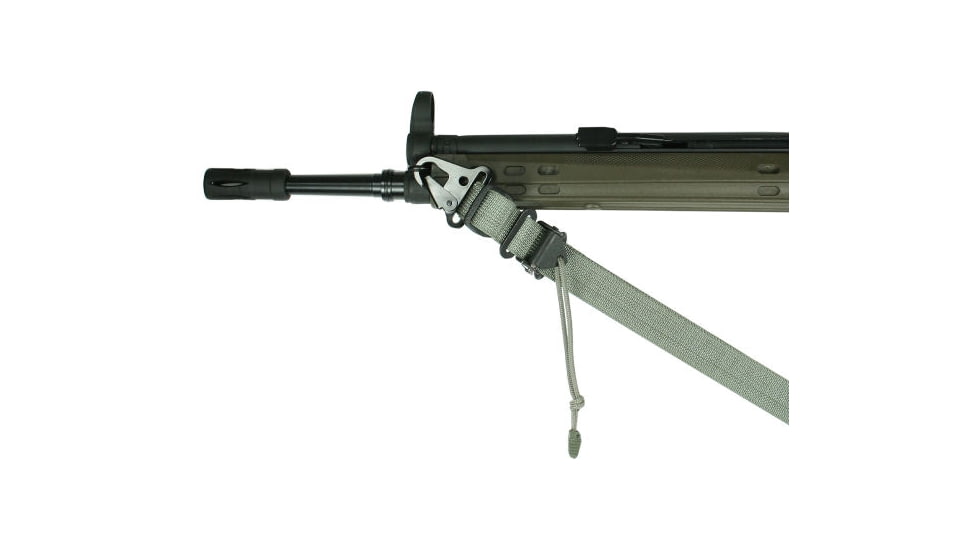 Specter Gear Raider 2 Point Tactical Sling, HK MP5 HK91 HK93 HK53, Braided Lanyard, Emergency Release, Olive Drab Green, 551 OD-ERB-BL