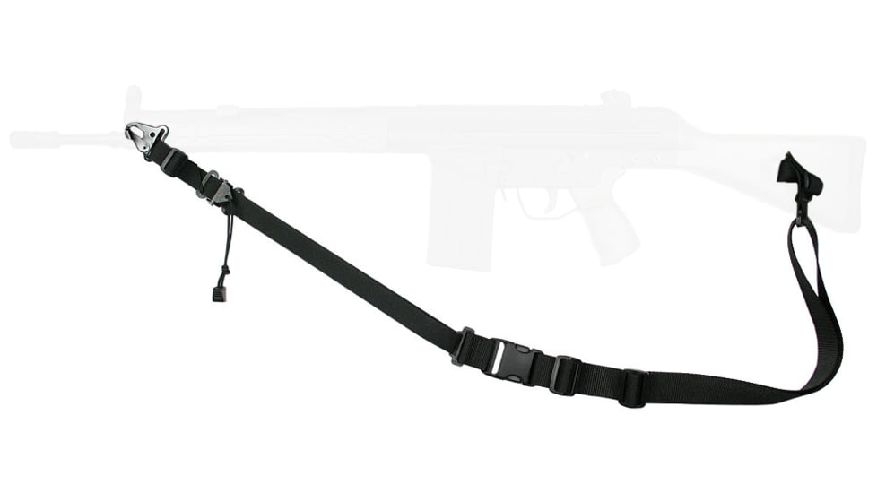 Specter Gear Raider 2 Point Tactical Sling, HK MP5 HK91 HK93 HK53, Braided Lanyard, Emergency Release, Olive Drab Green, 551 OD-ERB-BL