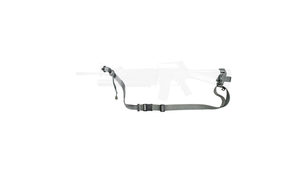 Specter Gear Raider 2 Point Tactical Sling, M-16 / AR-15, standard fixed stock, side front sling swivel, Braided Lanyard, Emergency Release, Coyote Tan, 534 COY-ERB-BL