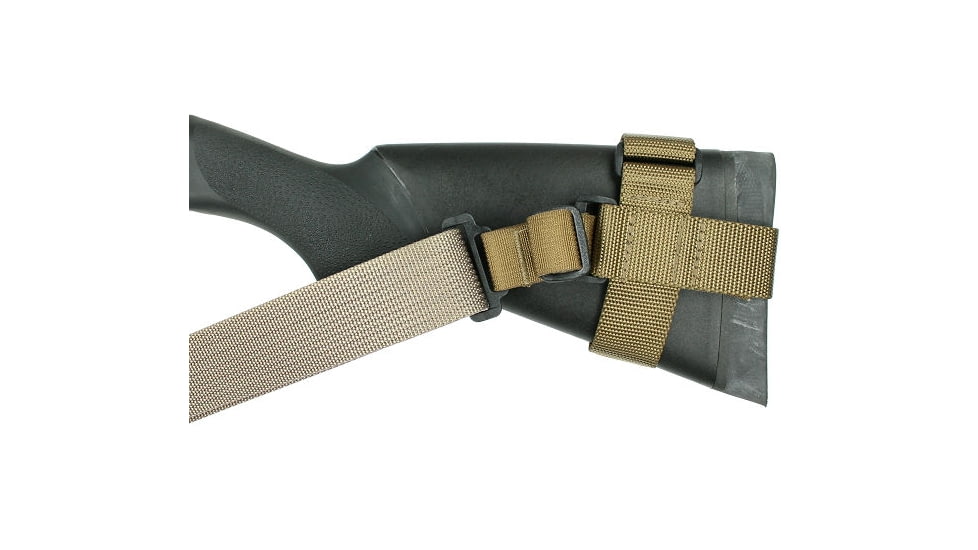 Specter Gear Raider 2 Point Tactical Sling, Mossberg 500 / Maverick 88 with Hogue 12 LOP Stock, Braided Lanyard, Emergency Release, Black, 759 BLK-ERB-BL