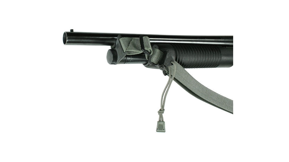 Specter Gear Raider 2 Point Tactical Sling, Mossberg 500 / Maverick 88 with M-4 type stock, Braided Lanyard, Emergency Release, Olive Drab Green, 645 OD-ERB-BL
