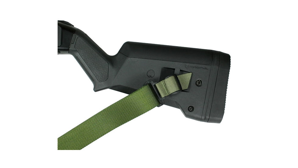 Specter Gear Raider 2 Point Tactical Sling, Mossberg 590 / 590A1 / 590A1, With Magpul SGA Stock, Braided Lanyard, Emergency Release, Olive Drab Green, 779 OD-ERB-BL