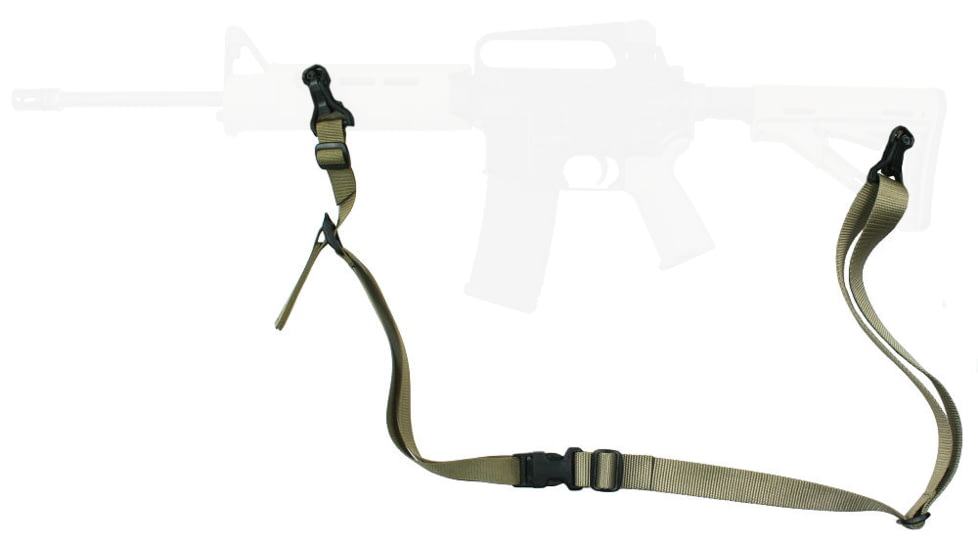 Specter Gear Raptor 2 Point Tactical Sling, Universal Paraclip, Emergency Release, Olive Drab Green, 1014 OD-ERB