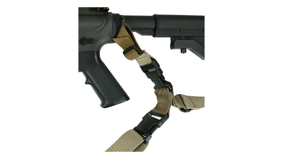 Specter Gear Sidewinder 1 Point Sling, Webbing Attachment, w/ERB, Ambidextrous, Coyote 927 COY