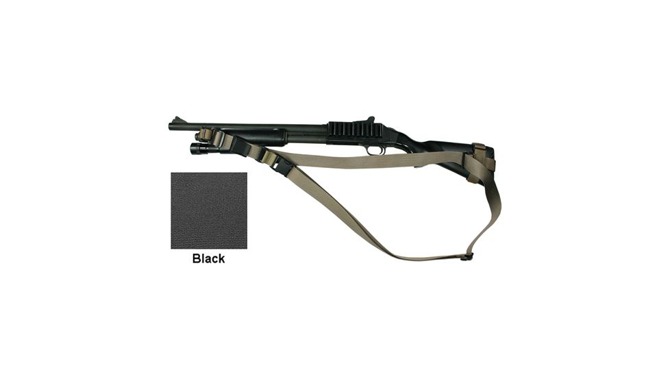 Specter Gear SOP Sling, Mossberg 590/590A1 w/ Hogue 12in LOP Stock, Ambidextrous - Black 762 BLK
