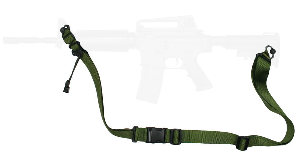 Specter Gear Universal QD Swivel Raider 2 Point Tactical Sling, Braided Lanyard, Emergency Release, Black, 853 BLK-ERB-BL