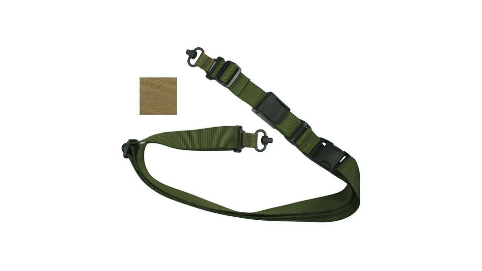Specter Gear Universal QD Swivel SOP 3 Point Tactical Sling, Coyote, Coyote 852-COY