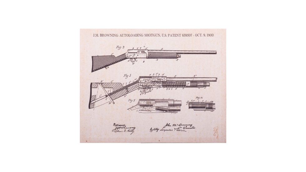 Spg International Spg Browning Canvas Print Autoloading Shotgun 14''x11''