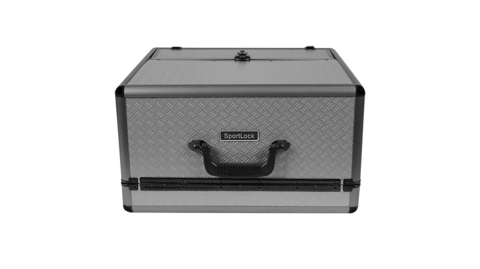 Sportlock AlumaLock Double Rifle/Shotgun Side-by-Side Case,16.3x17.1x8.8in,Gray 00015G