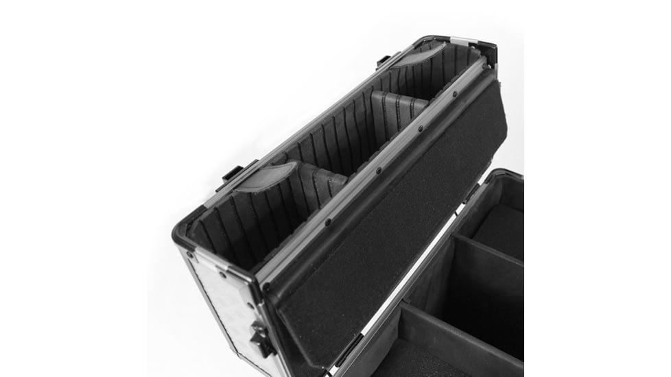 Sportlock AlumaLock Double-Topped Handgun Range Case,12.4x13.2x9.3in,Gray 00012G