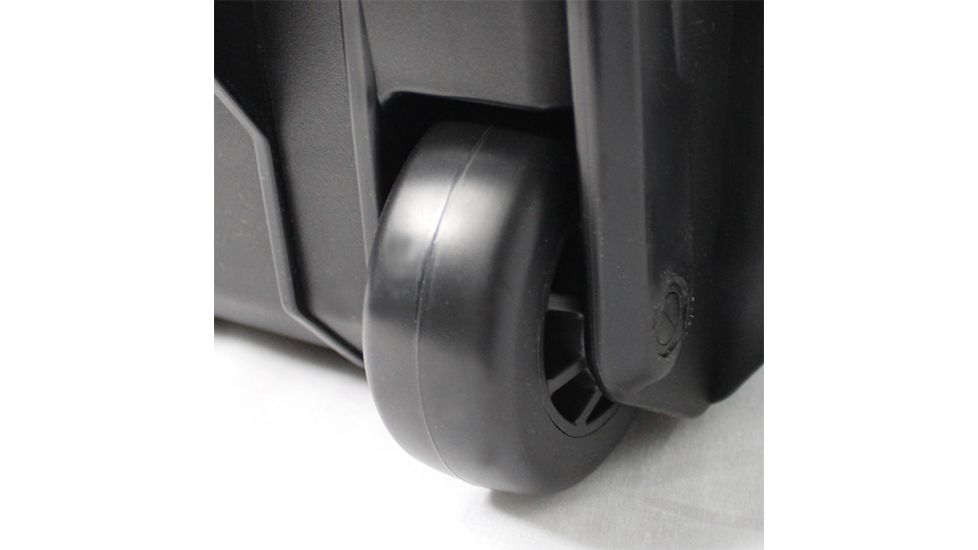 SportLock Double Rifle Case w/Handle and Wheels, Black, 47x17x7in 00057