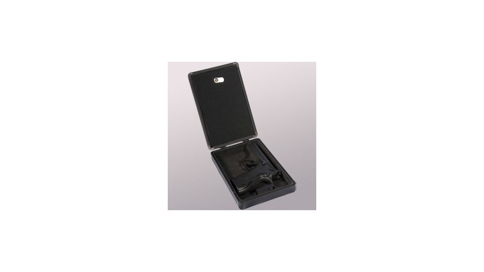 Birchwood Casey Single Pistol Case W/ Key Lock And Cable, Black, 9 X 6.9 00013K