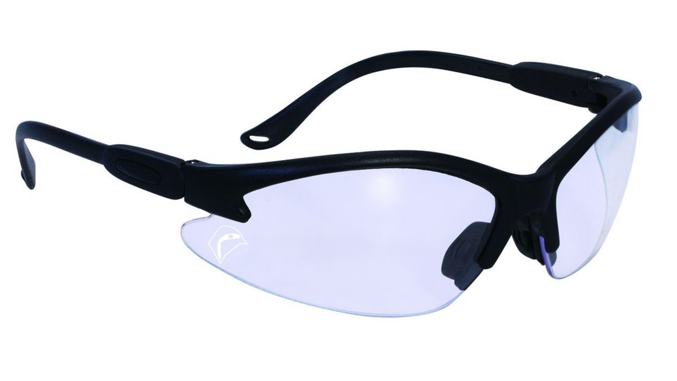 SSP Eyewear Bullchukar Sportsman Hunting Glasses, Black Frame, Crystal Clear Anti-Fog Lens 011711950621