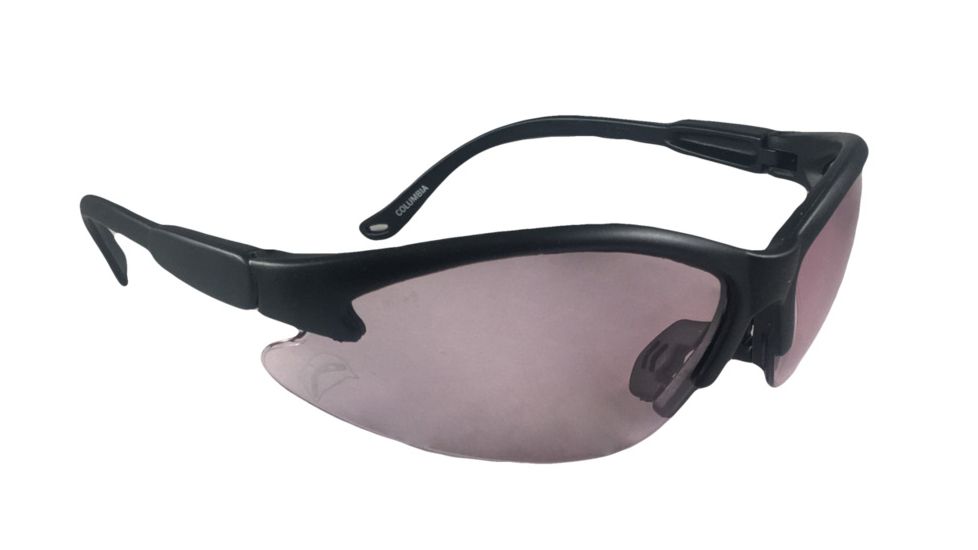 SSP Eyewear Bullchukar Sportsman Hunting Glasses, Black Frame, Rose Anti-Fog Lens 011711955497