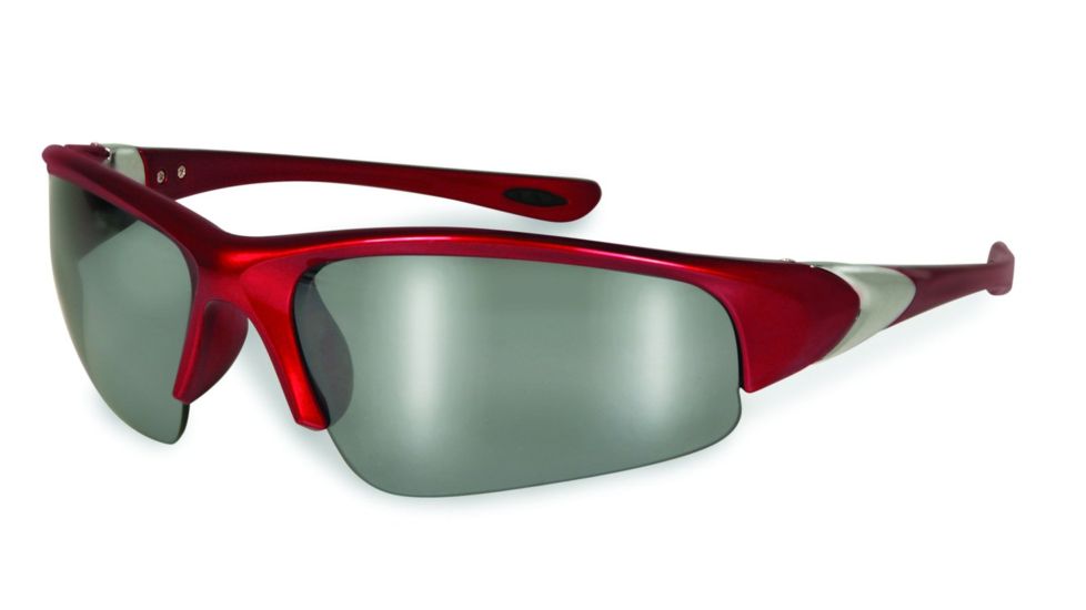 SSP Eyewear Entiat CF Shooting Sunglasses, Red Frame, Mirrored Lens 011711951567