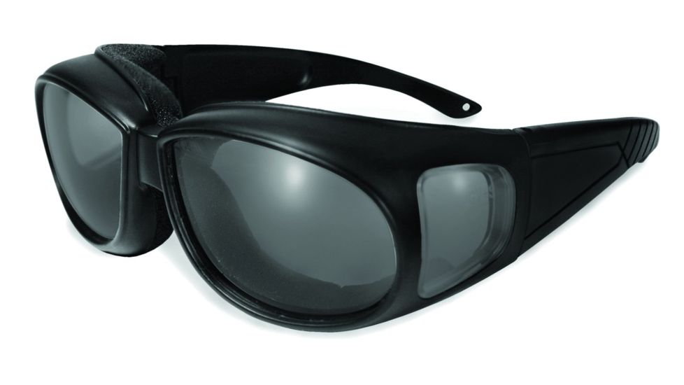 SSP Eyewear Kachess Over The Glasses Shooting Glasses, Black Frame, Smoked Anti-Fog Lens 728028131970