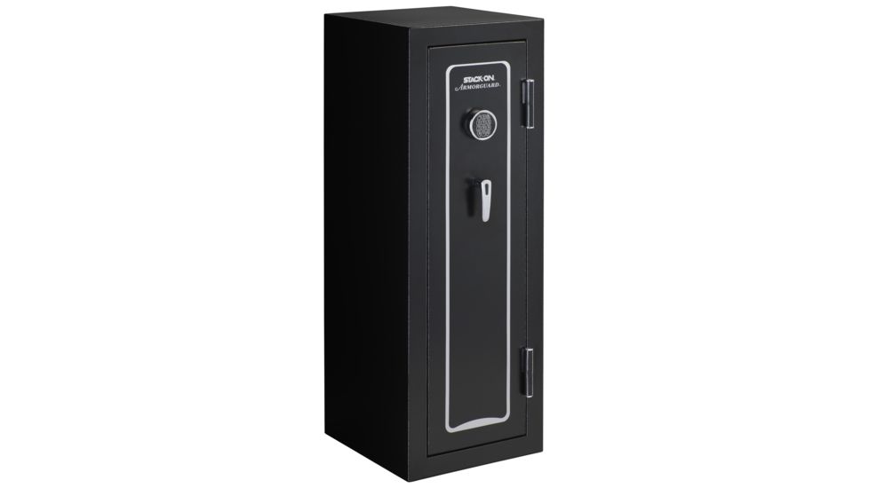 Stack-On 18-Gun, Electronic Lock,, Matte Black A-18-MB-E-S